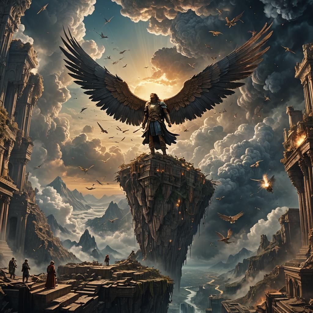 Icarus Tragedy: A Cinematic Digital Painting