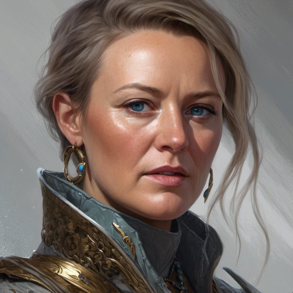 Fantasy Portrait Concept Art for Video Game Cover