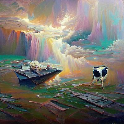 Realistic Oil Painting of Tofu by Gurney