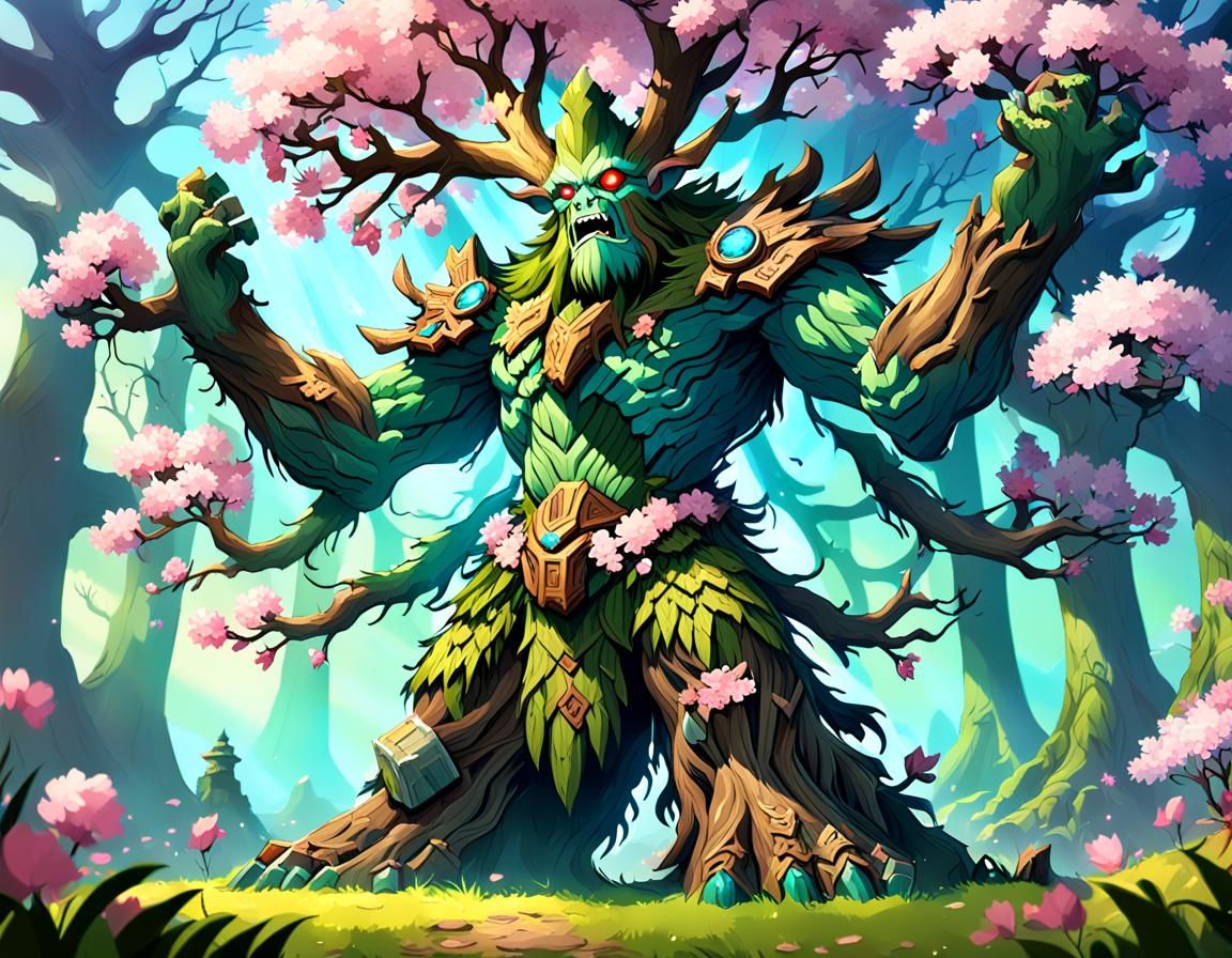 Majestic Treefolk Treant Lord Crushing Civilization