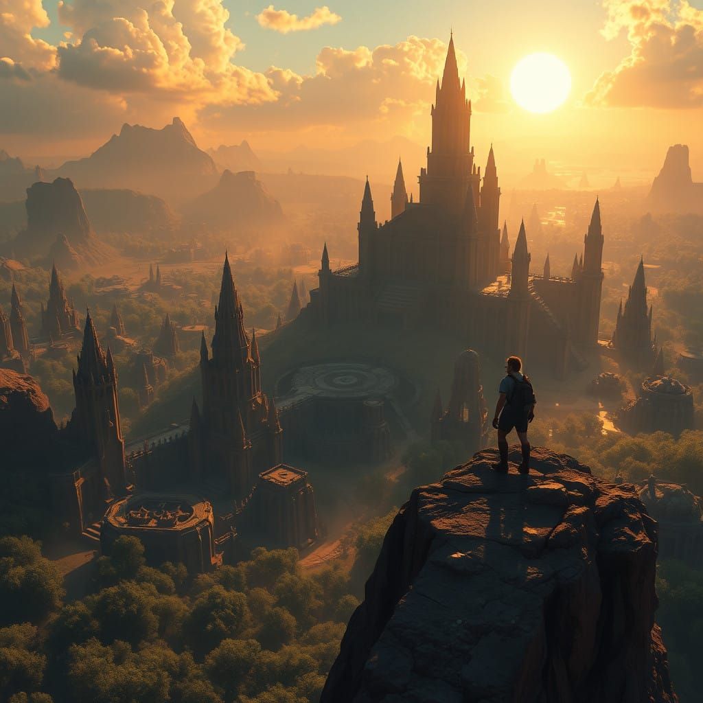 Mystical Realm of Wonder, Ancient Ruins, and Whispering Fore...