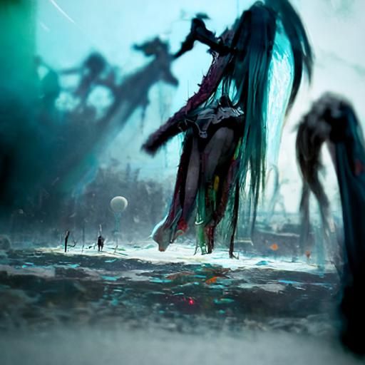 Horror Hatsune Miku in Doré Style