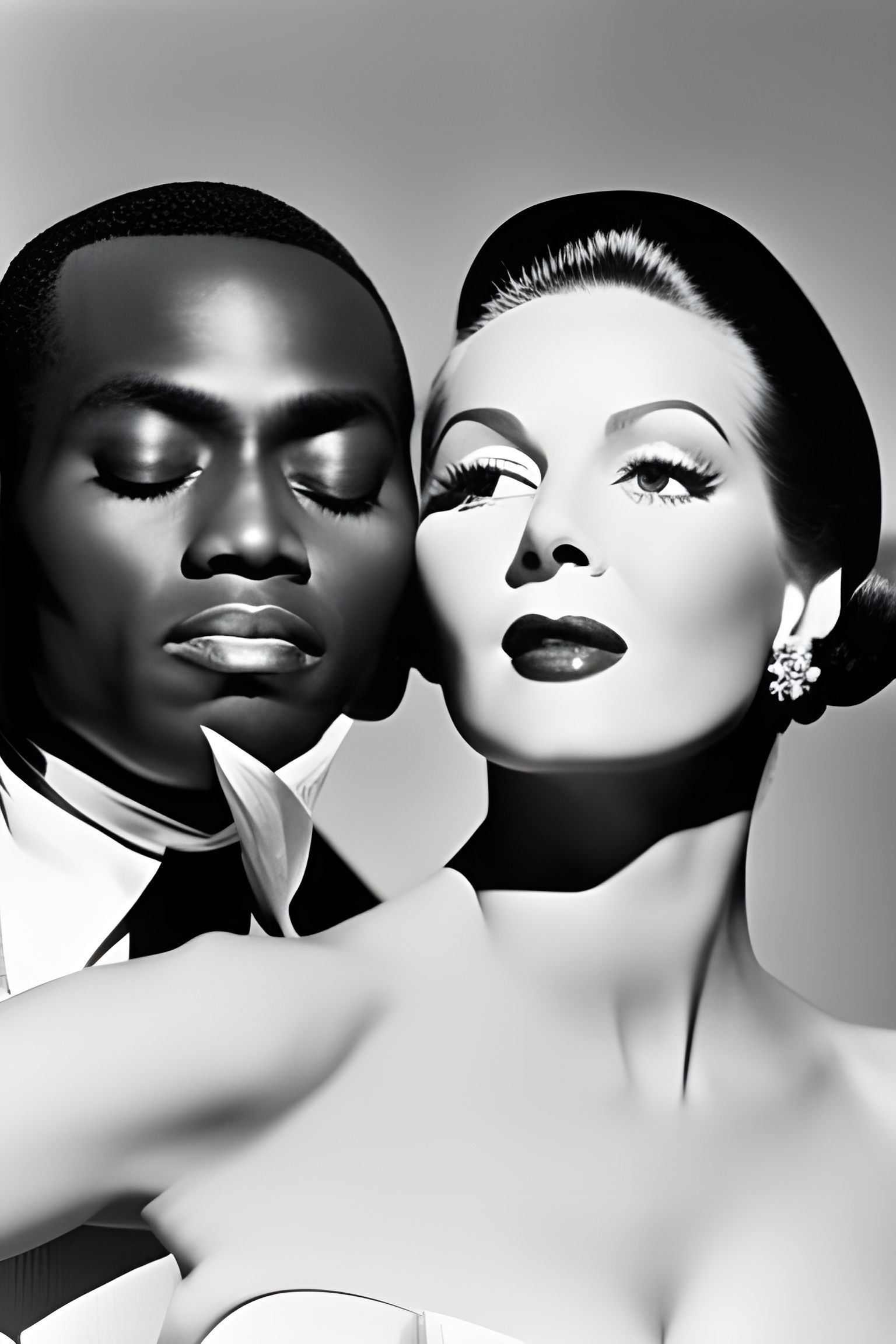 Woman and Apple: Surreal Photographic Portrait