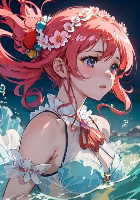 Goddess Emerges from Ocean Waves