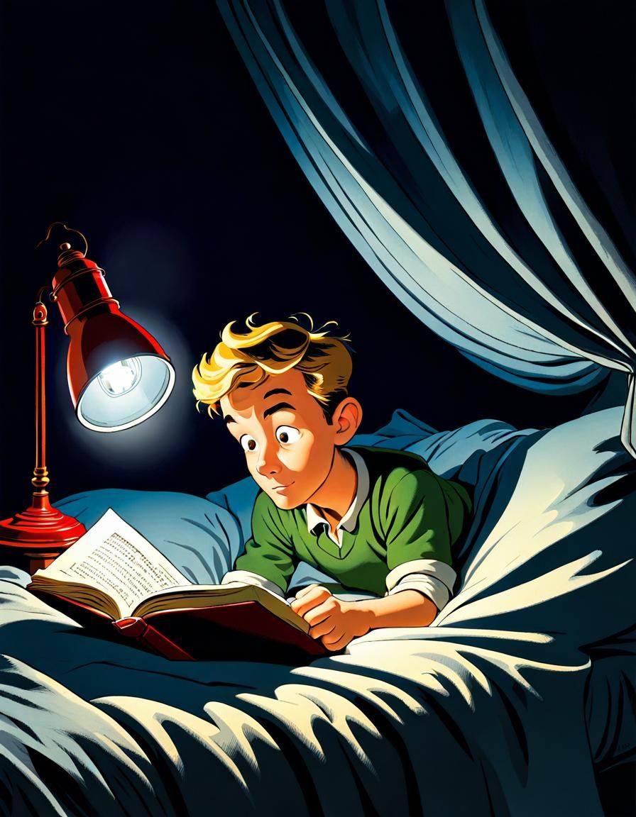 Boy Reading a Book