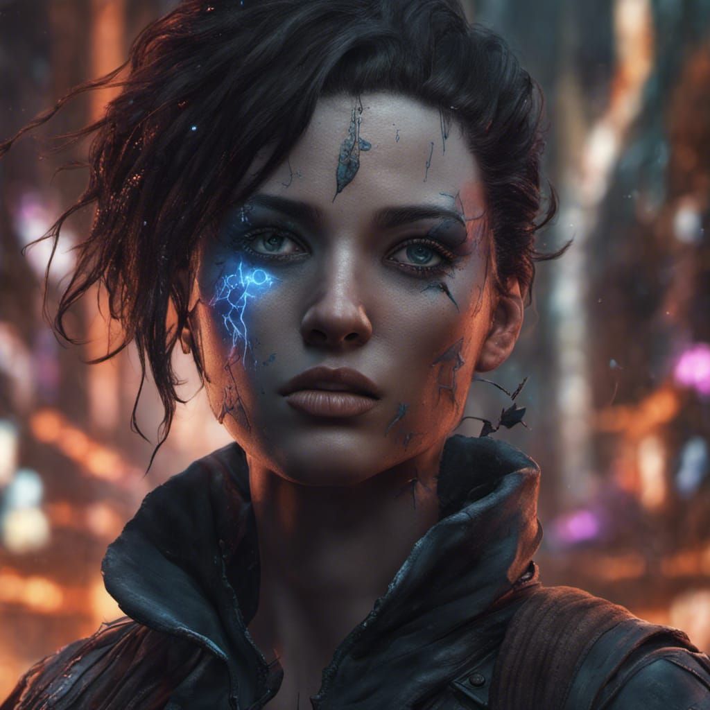 Sci-Fi Human Portrait: Shadowrun Concept Art