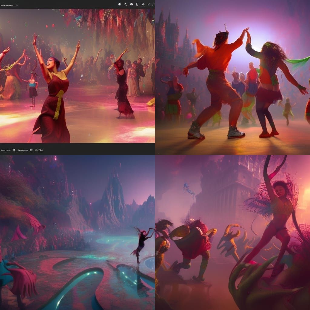 TikTok Dance Video: Fantasy Concept Art