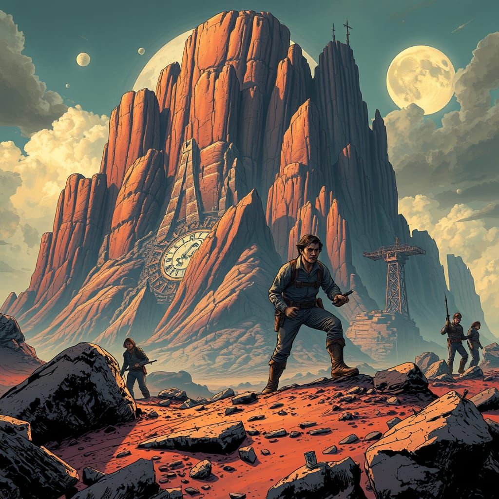 Post Apocalyptic World in Comic Book Art Style