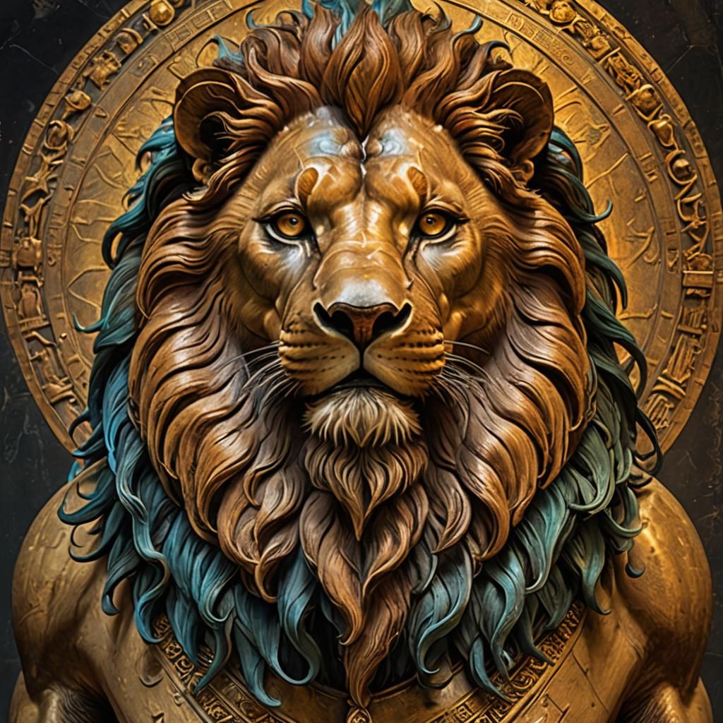 Leonardo da Vinci as a Sphinx: Detailed Artstation Portrait