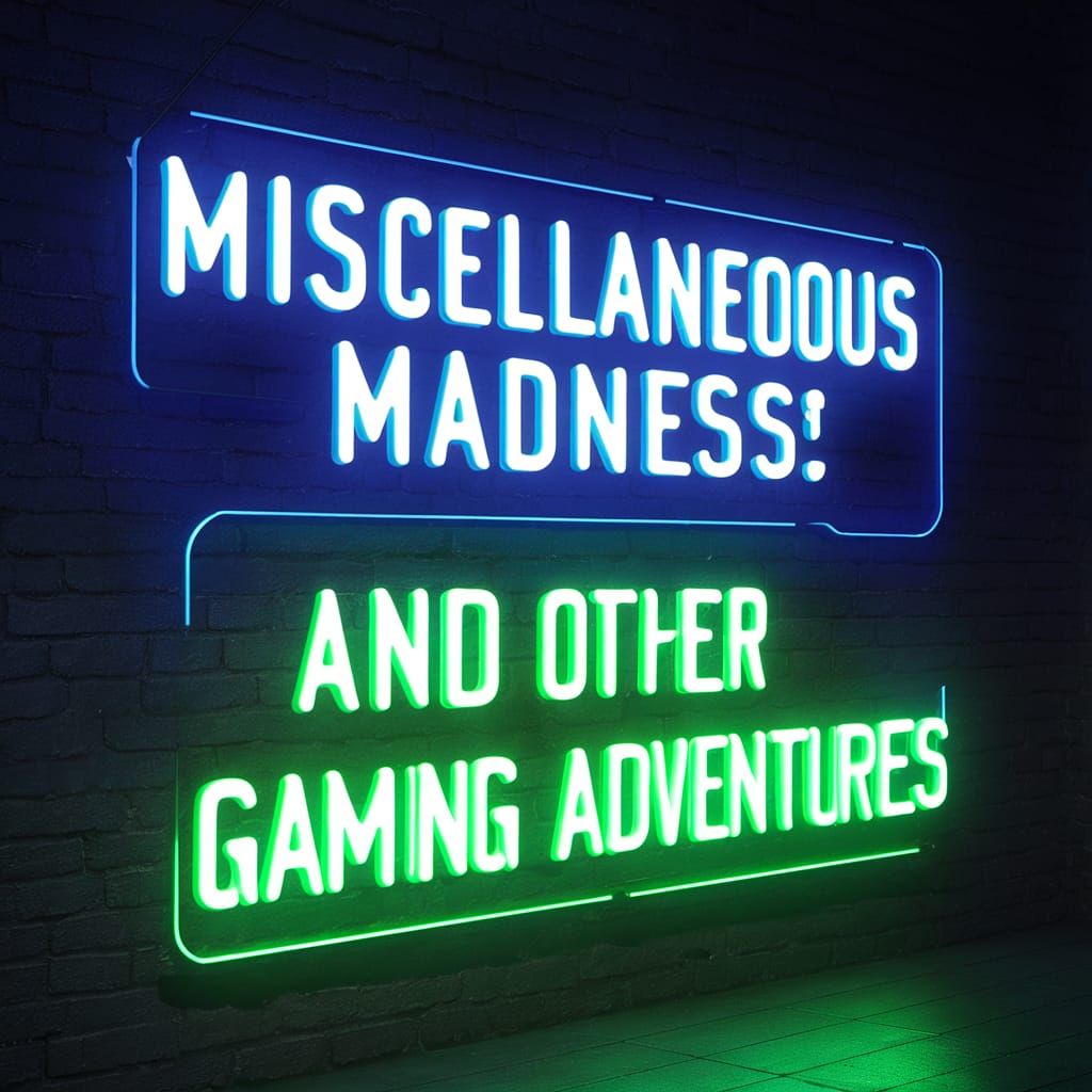 Gaming Computer with Neon Sign