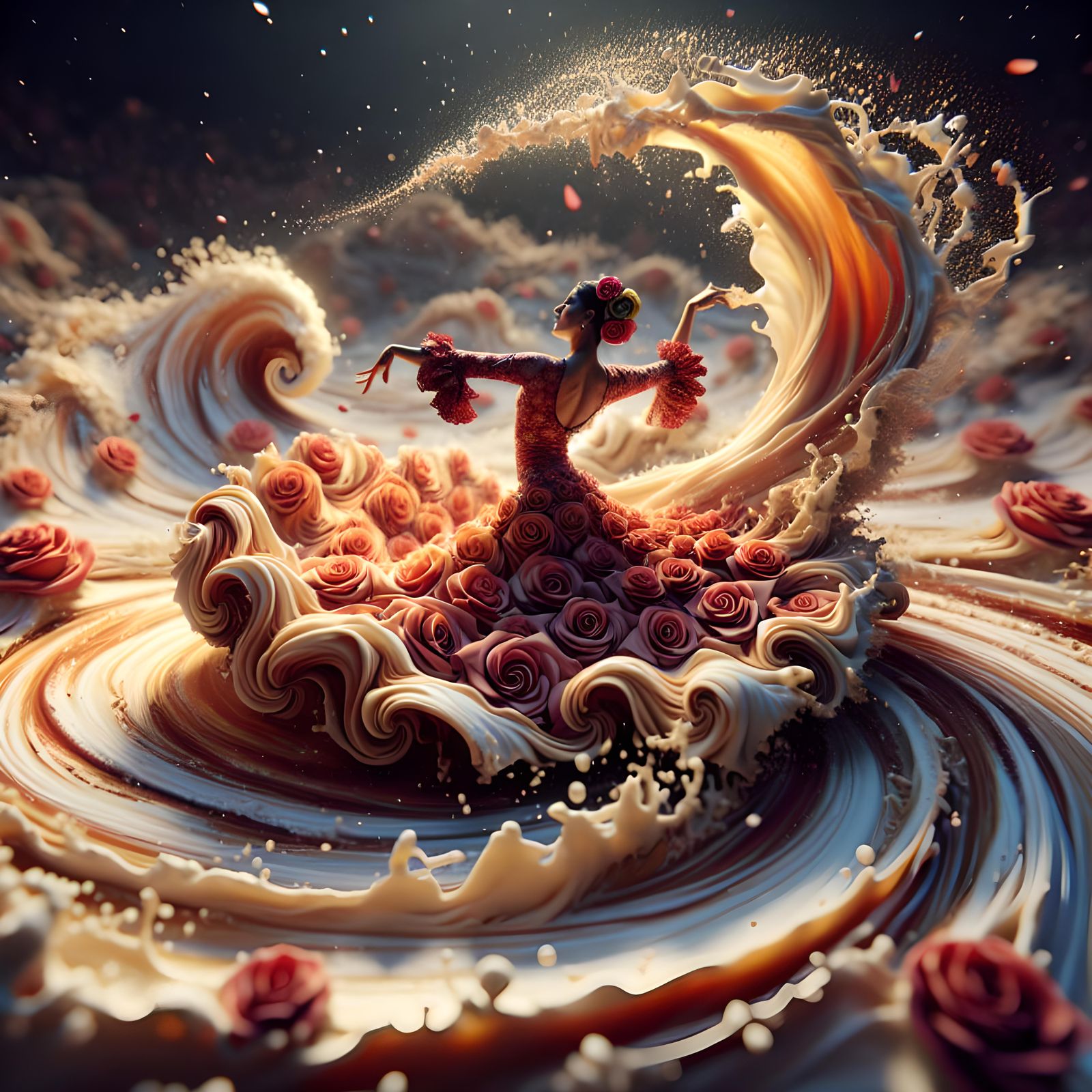Dance of the Latte Rose