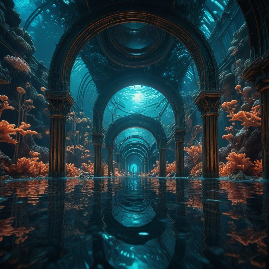 Underwater City: A Hyper-Realistic Sci-Fi Vision