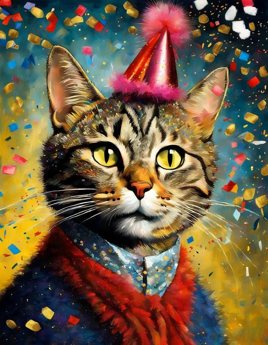 Party cat. 🎉