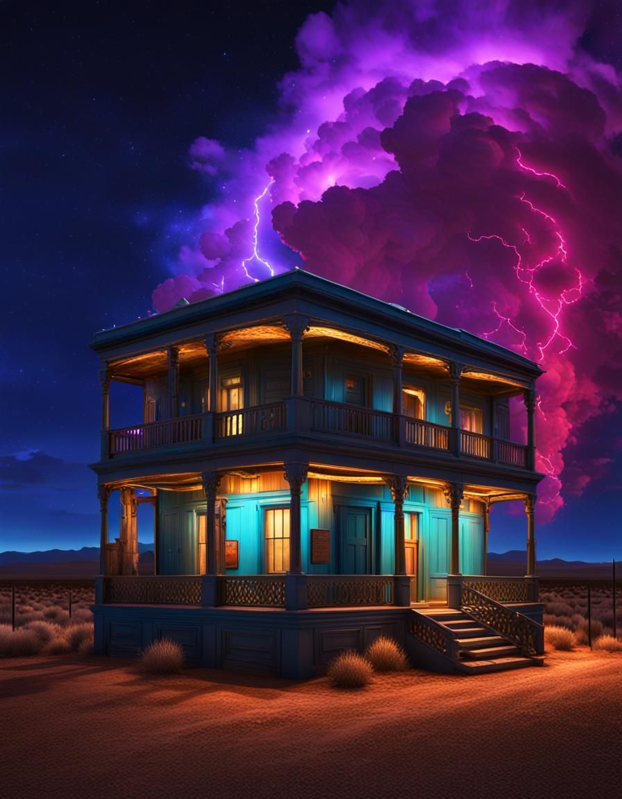 Dramatic Marfa Lights: High-Resolution Photography