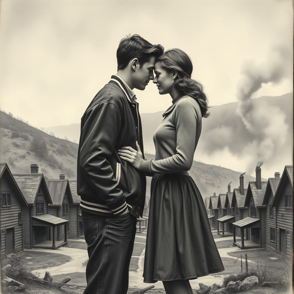 Young Lovers in 1950s Coal Mining Town