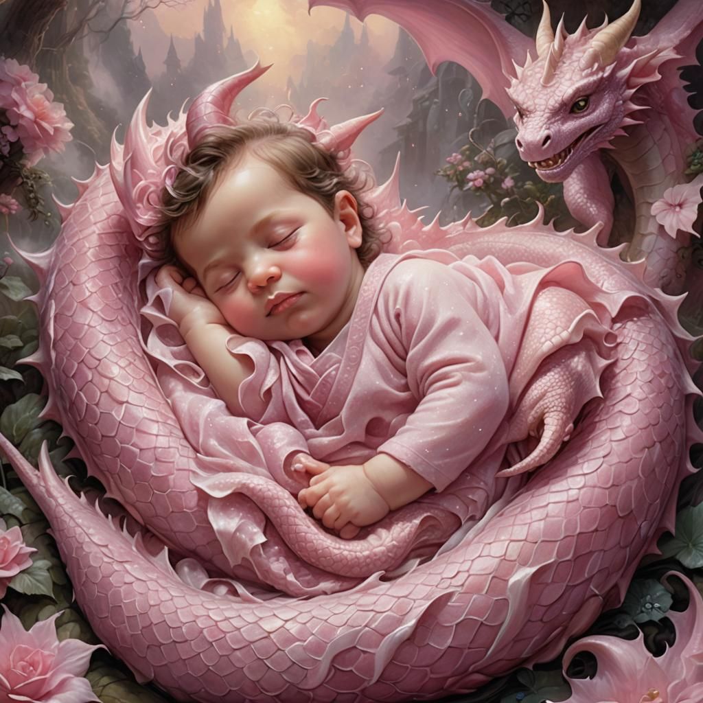Baby Dragon Dream: Fantasy Art