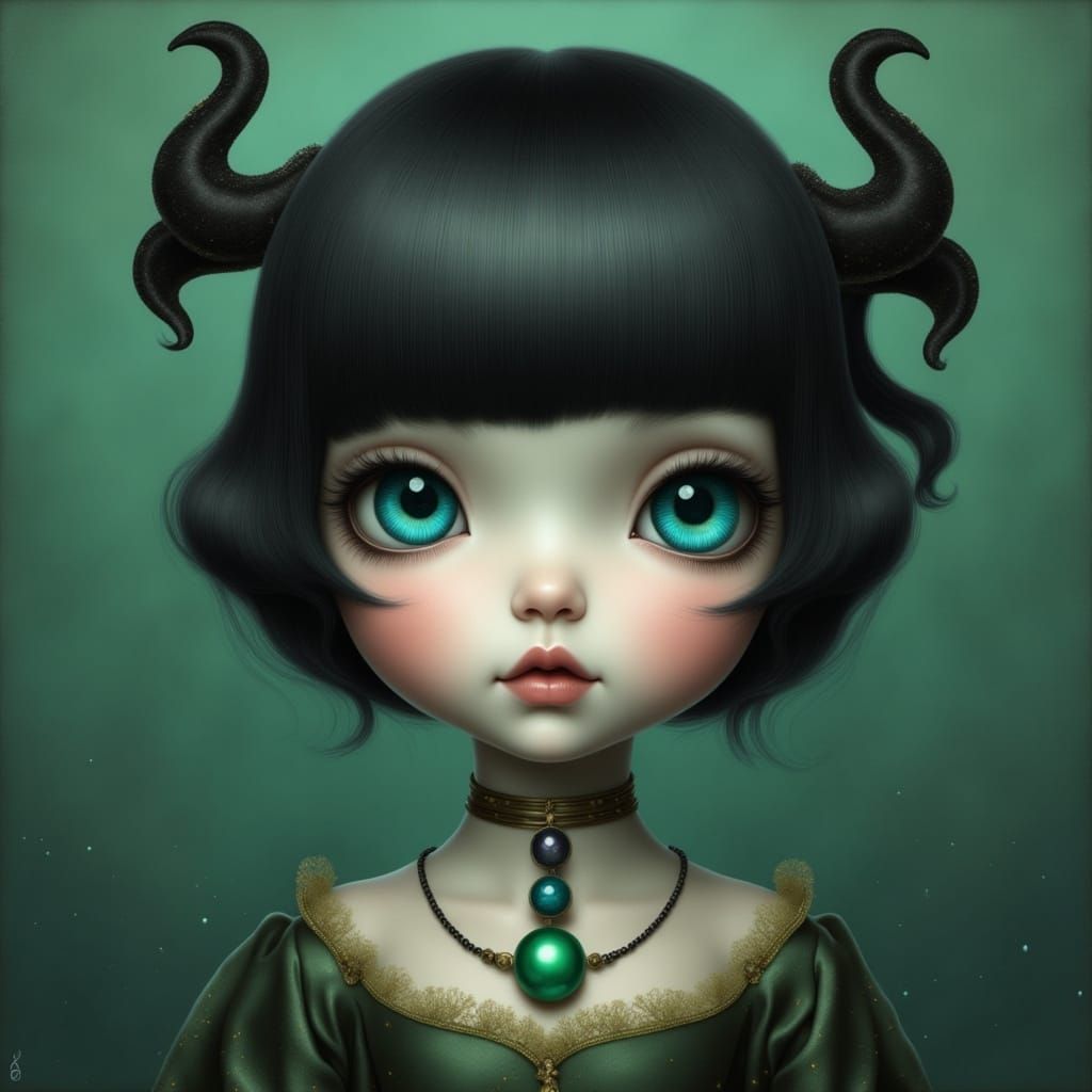 Cute Pop Surreal Rag-doll with Hauntingly Beautiful Textures