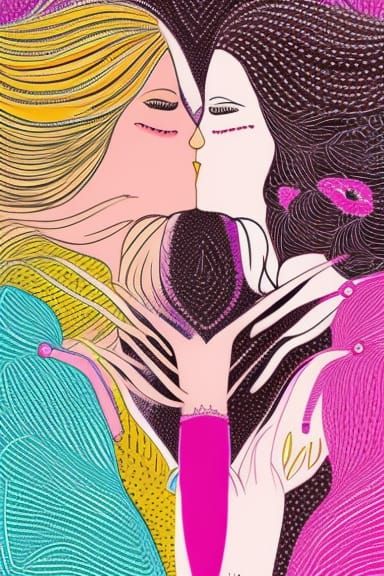 Lesbian pop art