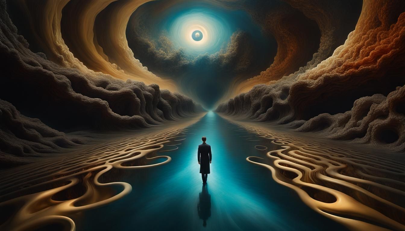 Surreal Mixed Media Art in Magic Realism Style