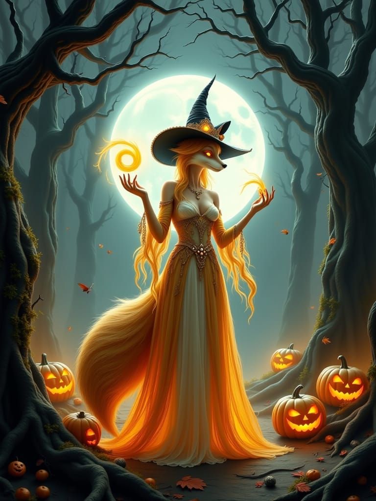 Kitsune Sorceress of the Forest Ball