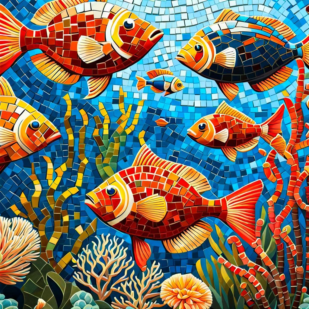Underwater Mosaic Scene. 2