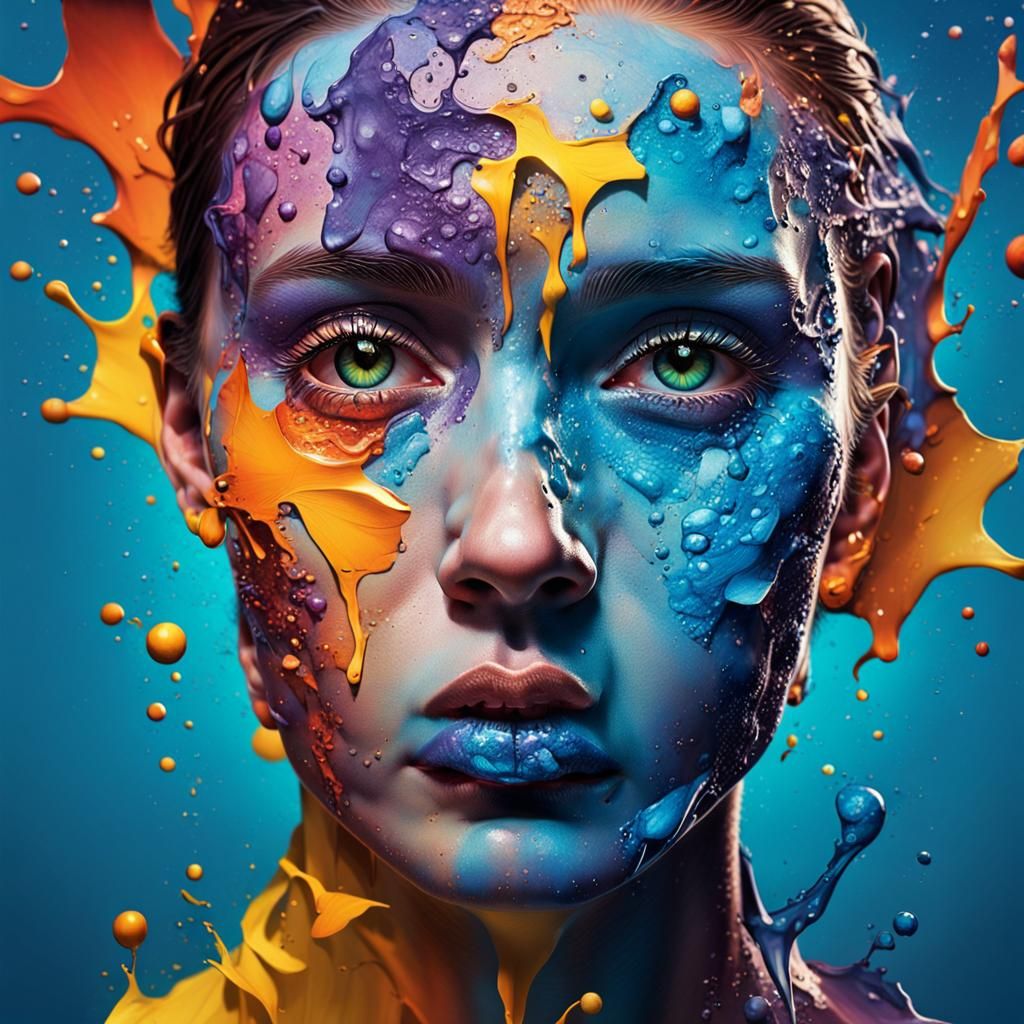 Hyperrealistic Butterfly in Splash Art Style