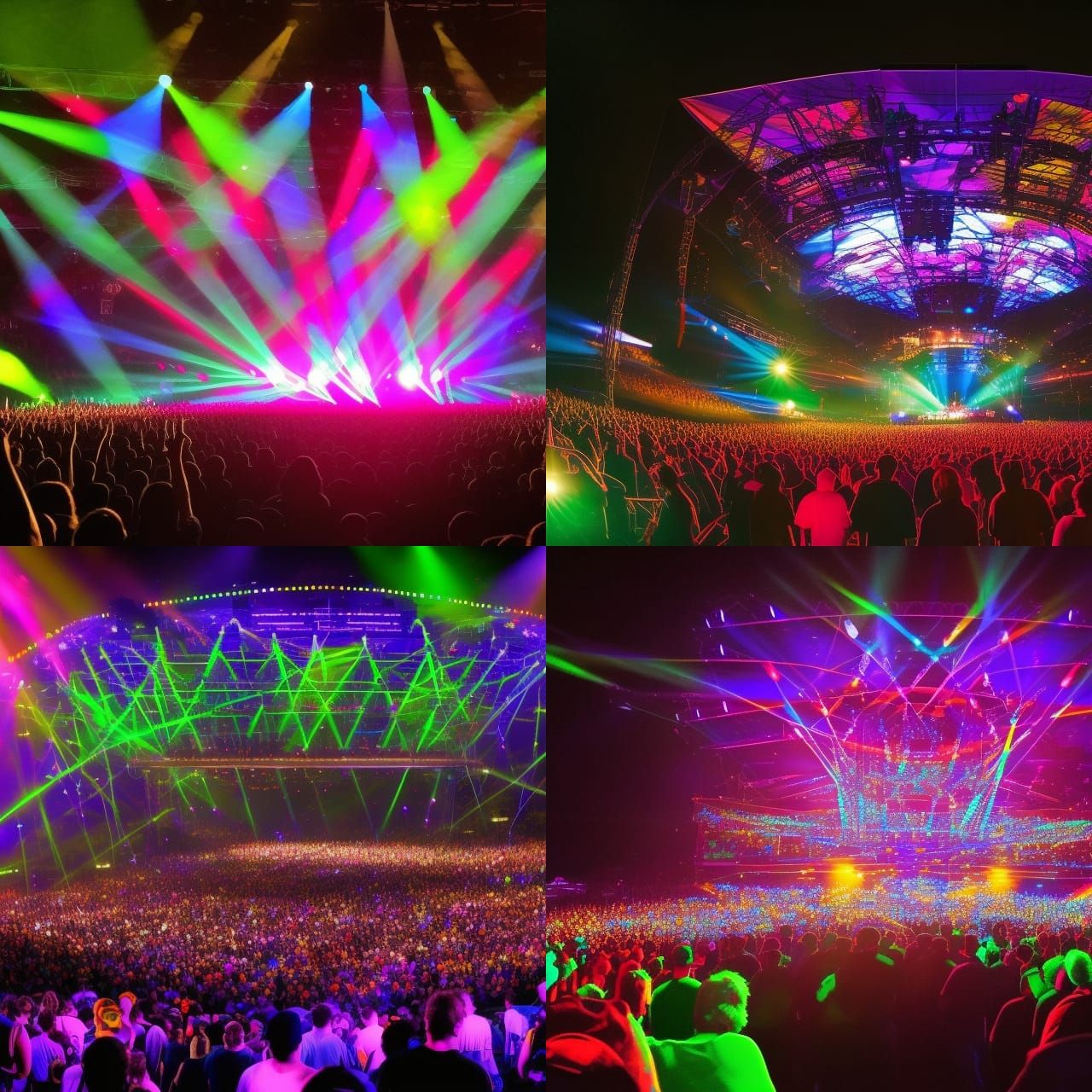 Dynamic Concert Lighting Display