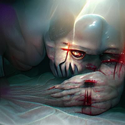 Sinister Surrender: A Dark Fantasy Artwork