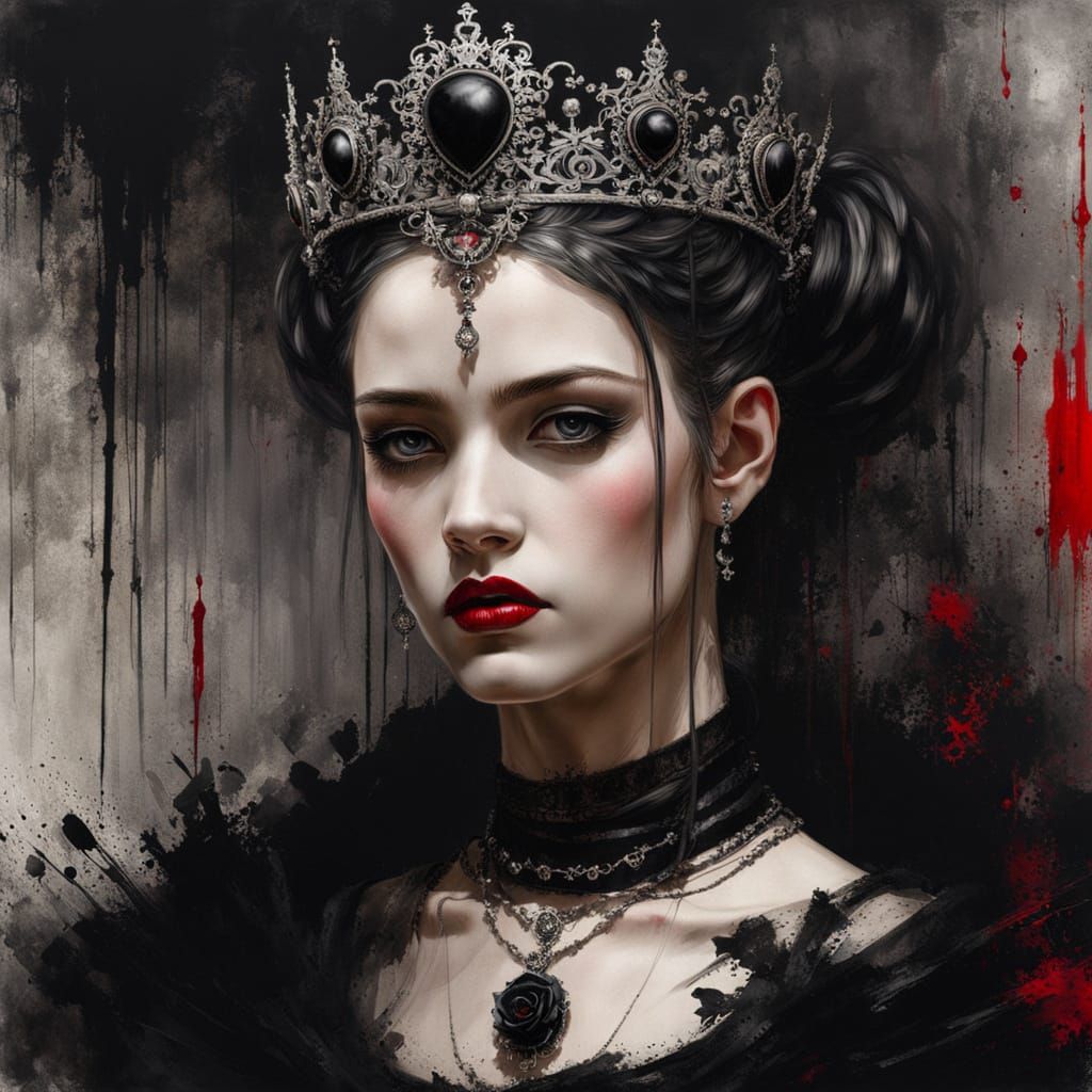 Unimpressed Goth Princess