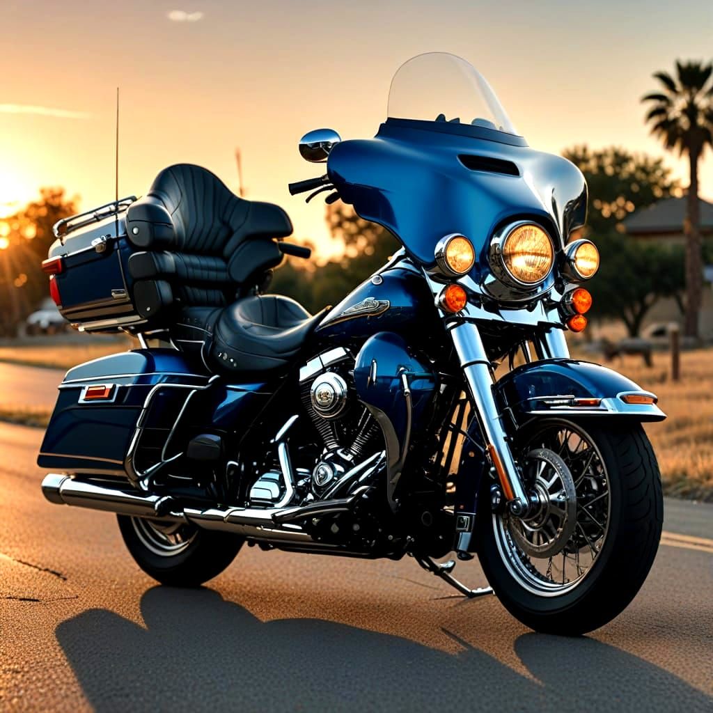 Harley-Davidson Ultra Classic Electra Glide Two-Tone Blue 19...