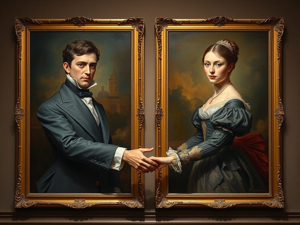 Victorian Oil Painting Portraits Come to Life in Whimsical F...