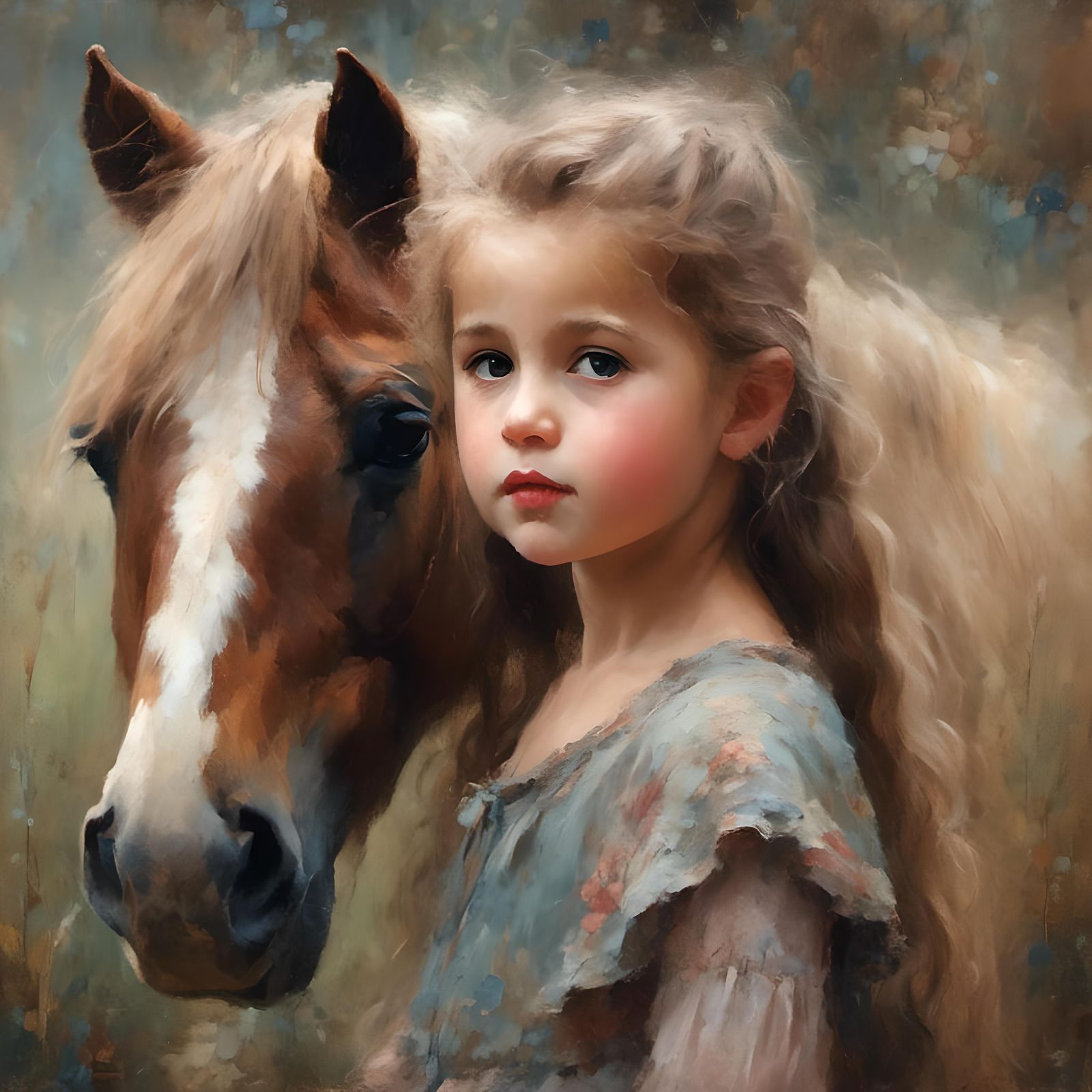 Portrait of a Girl and her Pony