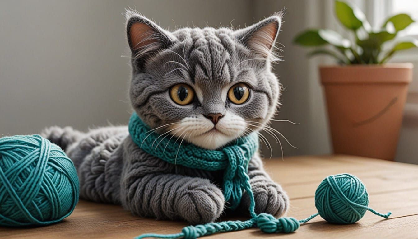Adorable Woolen Cat Conquers the Internet