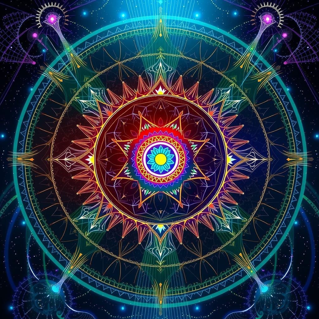 Seven Harmonic Frequencies in Cosmic Resonance