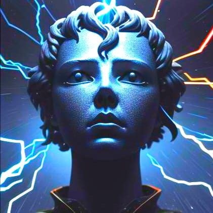 Nebula with Pink Clouds in Impressionistic Sci-Fi