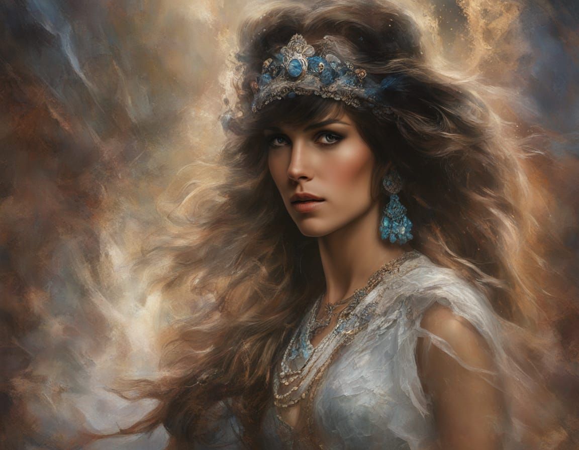 Ali McGraw 1970 Movie Poster in Dreamy Grunge Style