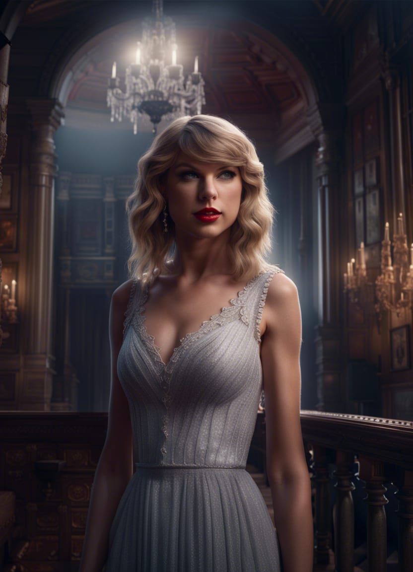 Taylor Swift as Ghost in Old Mansion