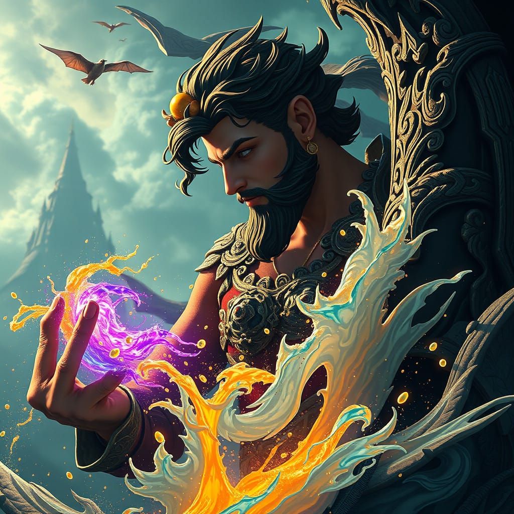 Swooning Romeo in Fantastical Matte Painting