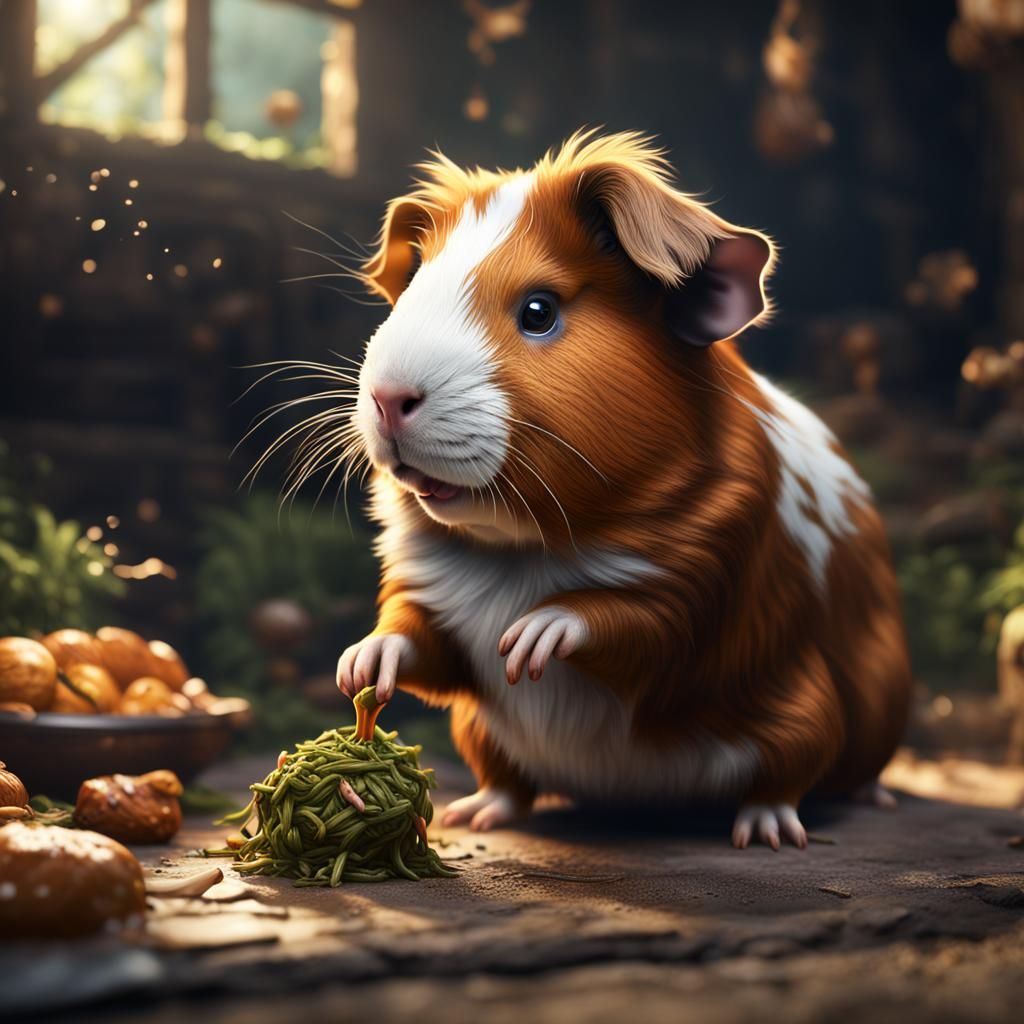 Guinea Pig Cannibalism: Detailed Matte Painting