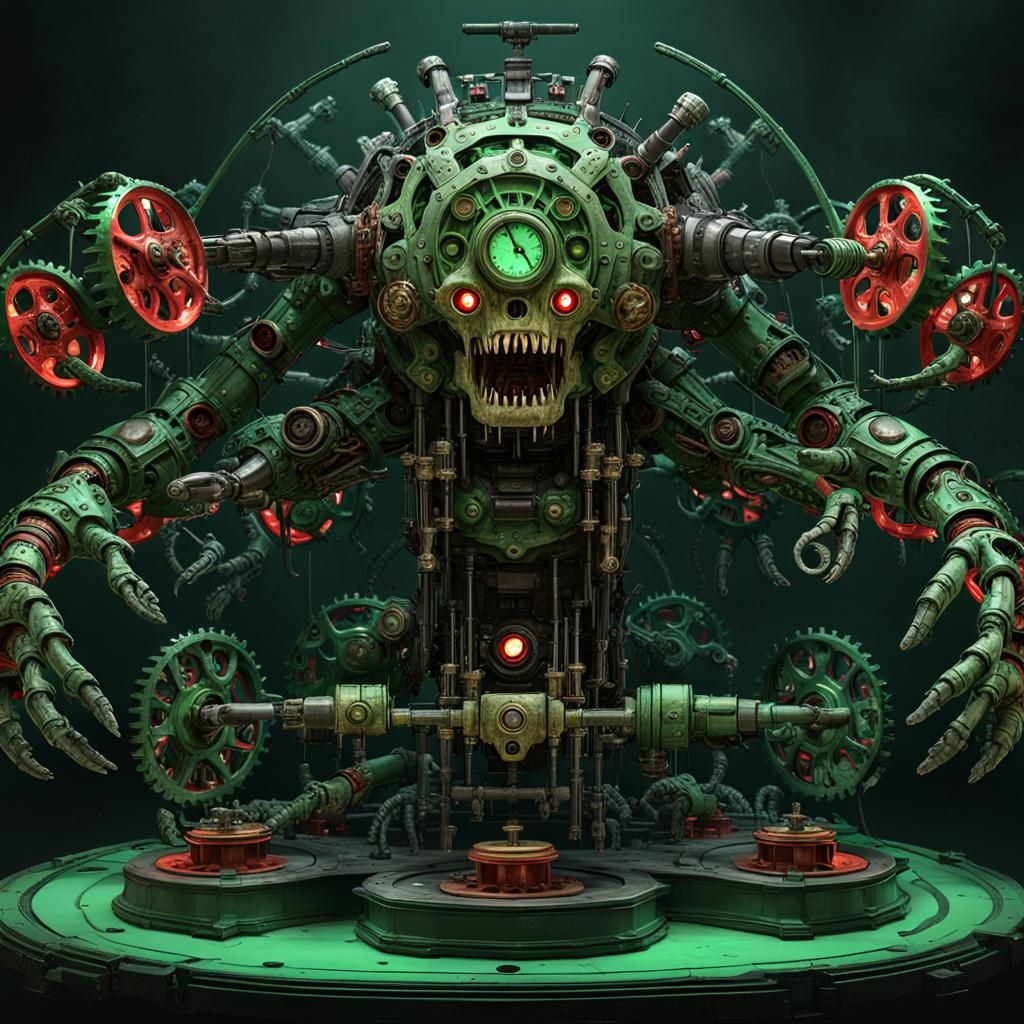 Clockwork Monstrosity: A Dark Fantasy Concept
