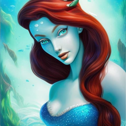 Ariel as a Detailed Digital Painting