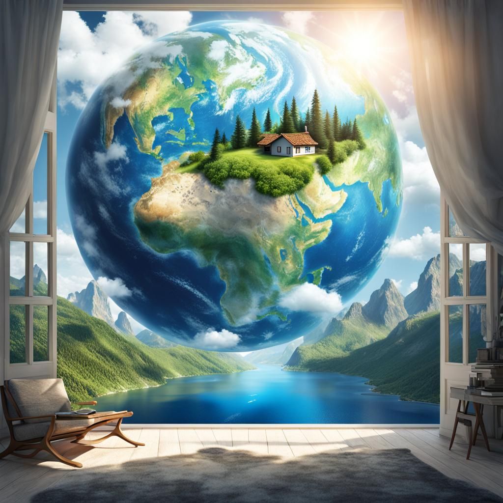 Dream of a Beautiful World, Photorealistic Image