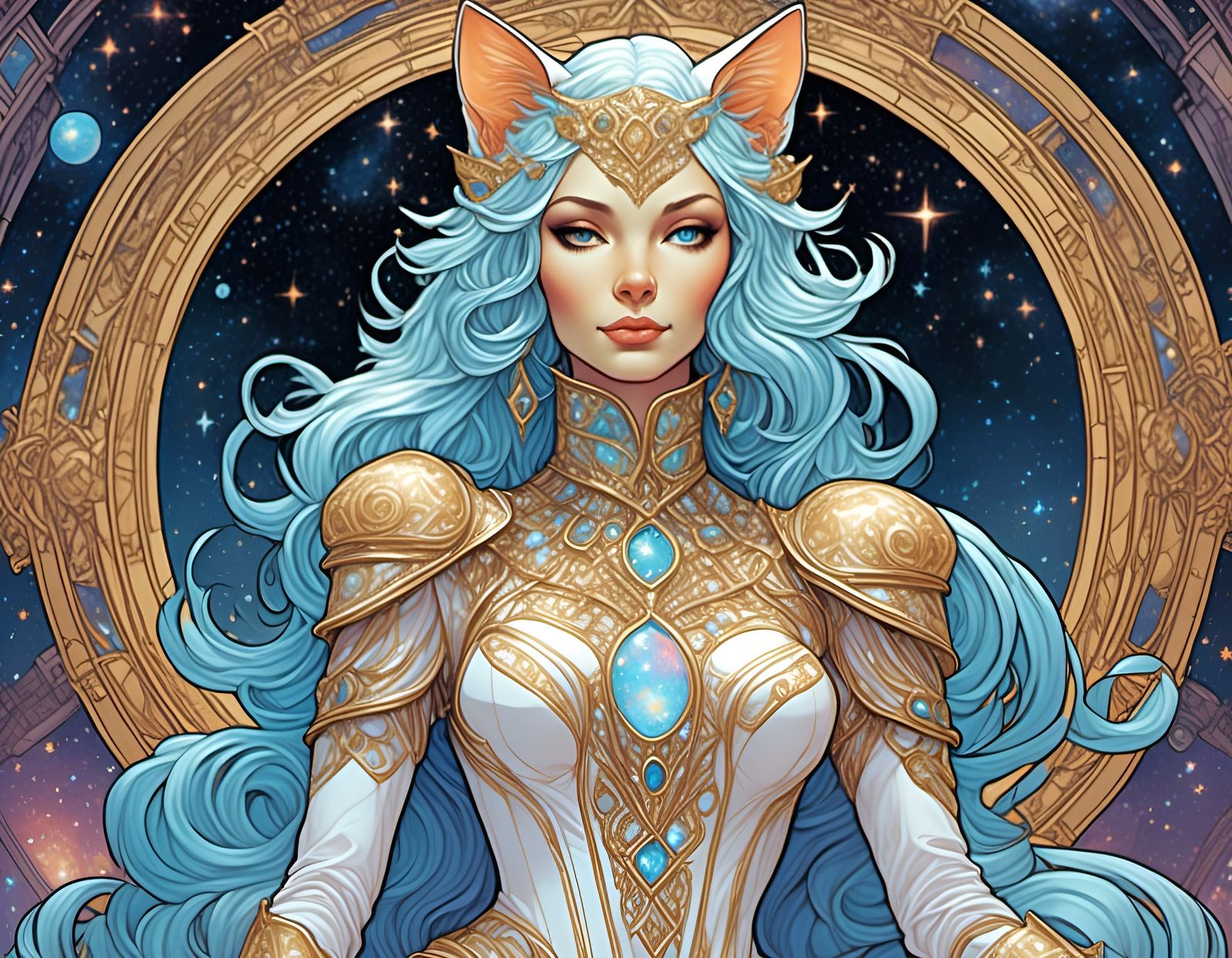 Holographic Feline Goddess in Star Castle