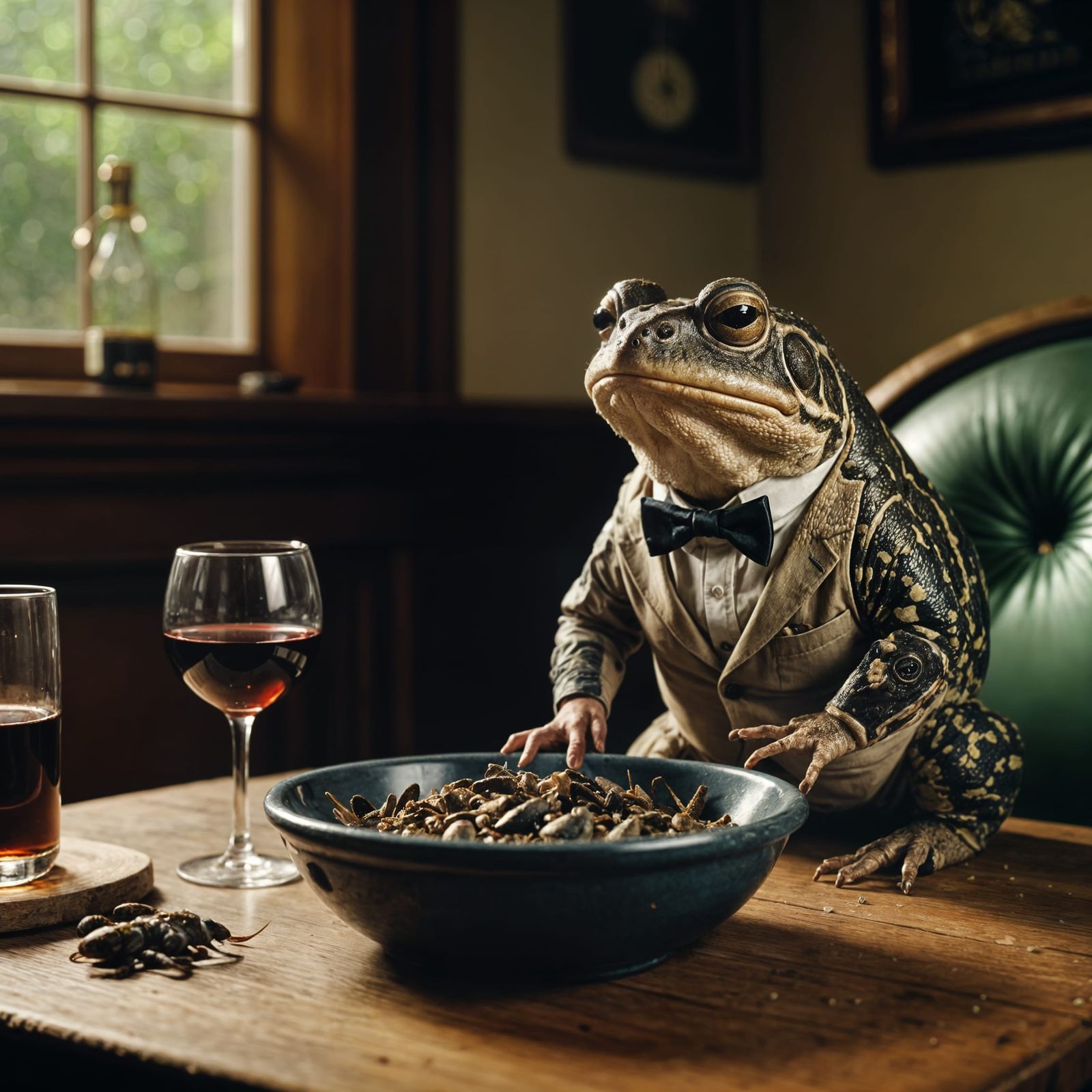 Sophisticated toad