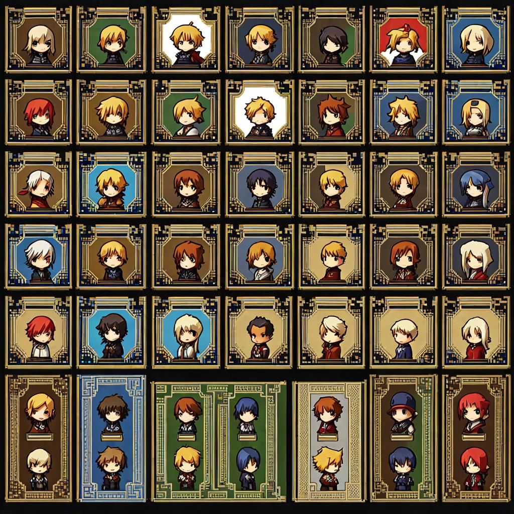 90's SNES Chibi Sprite Sheet