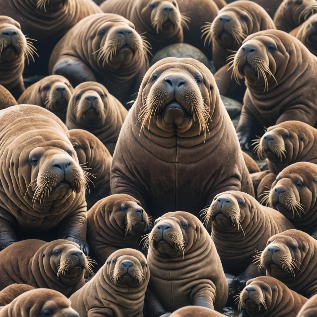 Wally Walrus's Love for Fish: Professional Photography