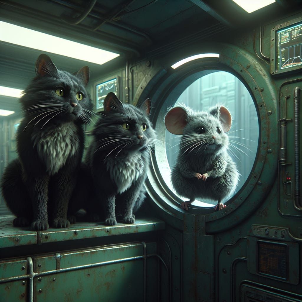 Feline Space Station Crew