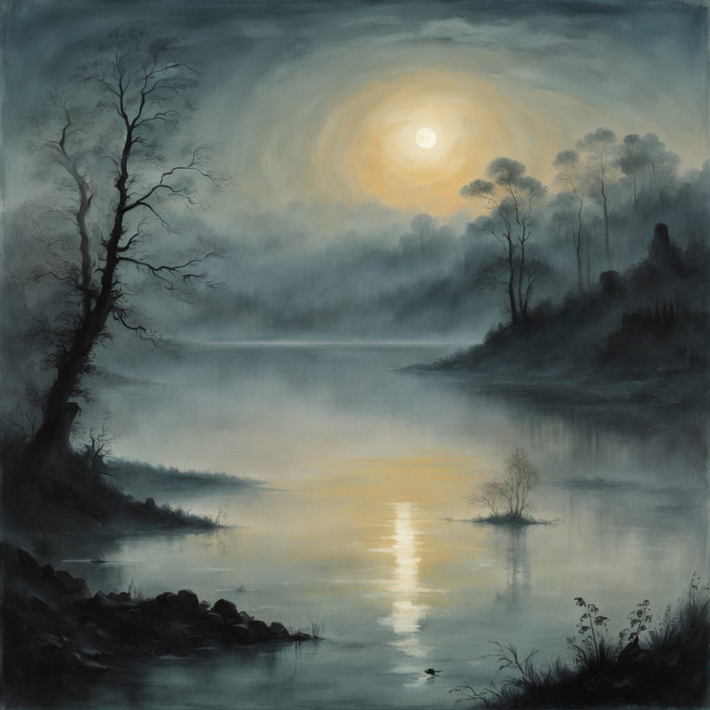 Haunting, atmospheric landscape