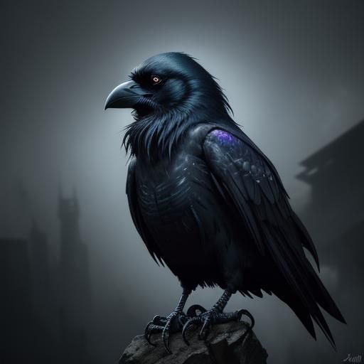 Gothic Showdown: The Crow Confronts Batman