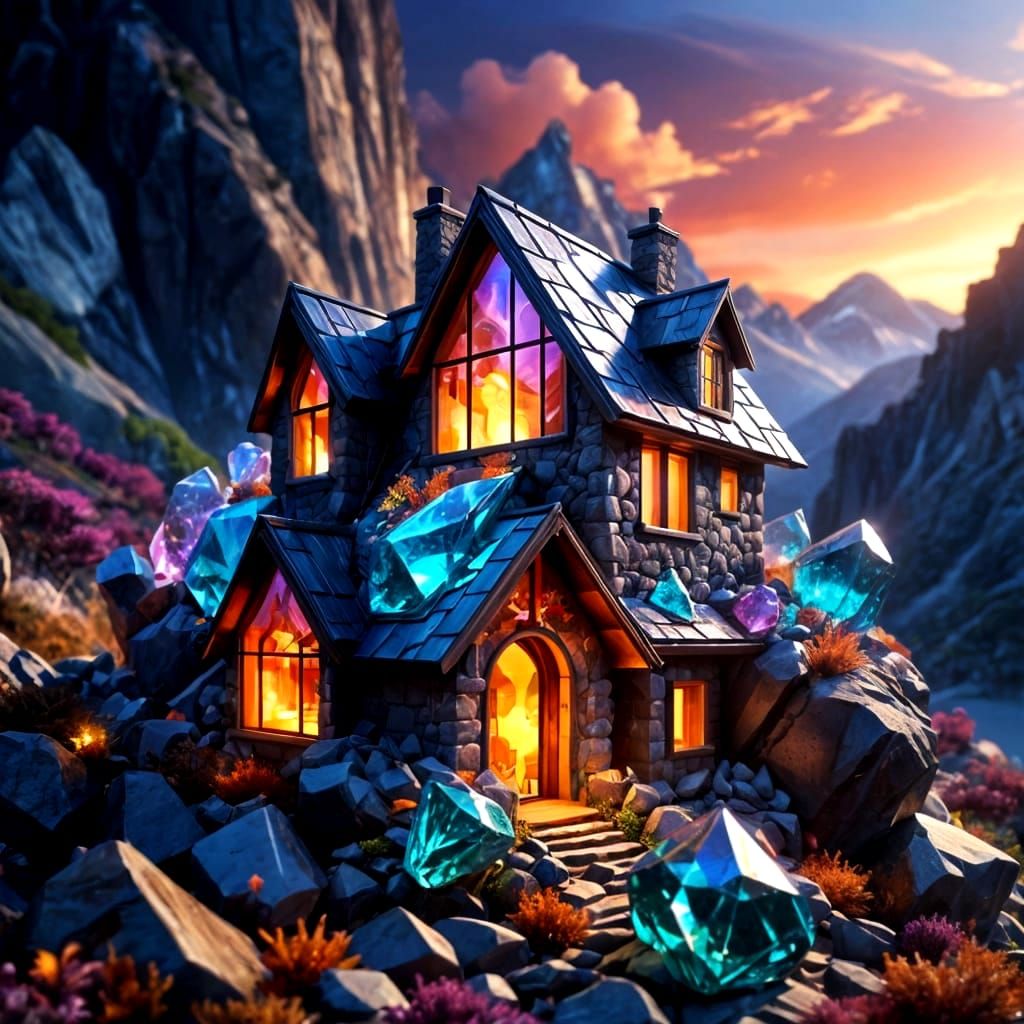 Gemstone House in a Lush Natural Setting